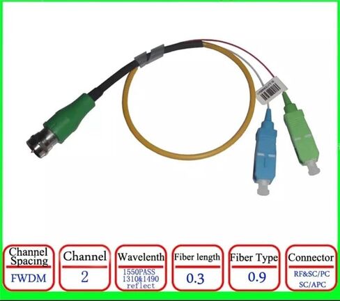 CATV استقبال بصري سلبي 2 قطعة مع FWDM 1310 1490 1550nm FTTH إشارة التلفزيون الرقمي الألياف البصرية استقبال عقدة السفن بسرعة in Kuwait