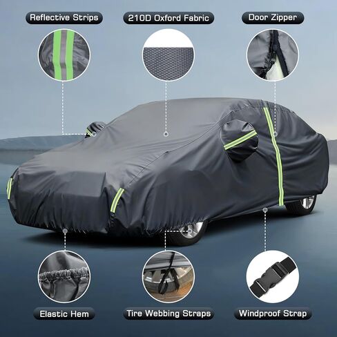 غطاء سيارة مقاوم للماء للفترة 2011-2025 VW Jetta ، كلها Weather Sedan Outdoor Sun UV Rain Gust Snow Roft Cover in Saudi Arabia