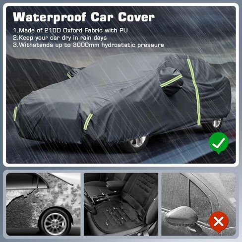 غطاء سيارة مقاوم للماء للفترة 2011-2025 VW Jetta ، كلها Weather Sedan Outdoor Sun UV Rain Gust Snow Roft Cover in Saudi Arabia