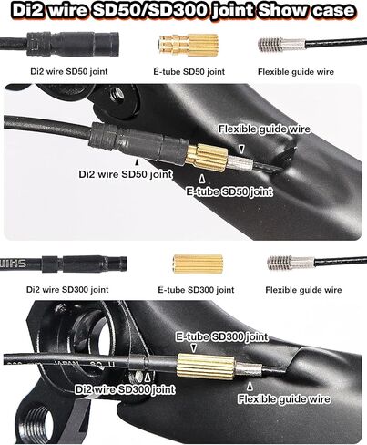 طقم توجيه الكابل الداخلي لإطار الدراجة من LEBYCLE، أداة دليل الكابل المرن المغناطيسي للفرامل والتحول وخطوط Di2 (برتقالي) in Kuwait