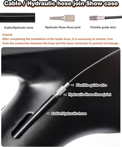 طقم توجيه الكابل الداخلي لإطار الدراجة من LEBYCLE، أداة دليل الكابل المرن المغناطيسي للفرامل والتحول وخطوط Di2 (برتقالي) in Kuwait