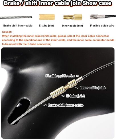 طقم توجيه الكابل الداخلي لإطار الدراجة من LEBYCLE، أداة دليل الكابل المرن المغناطيسي للفرامل والتحول وخطوط Di2 (برتقالي) in Kuwait