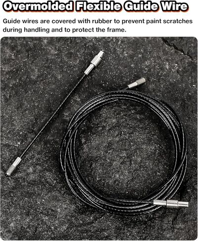 طقم توجيه الكابل الداخلي لإطار الدراجة من LEBYCLE، أداة دليل الكابل المرن المغناطيسي للفرامل والتحول وخطوط Di2 (برتقالي) in Kuwait