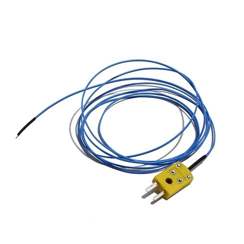 1 متر/2 متر/3 متر/5 متر ارتفاع درجة الحرارة اختبار PTFE سلك K-نوع الحرارية الاستشعار التحقيق (سلك L 1 متر) in Kuwait