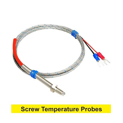K Type Screw Temperature Probe, M6 Thermocouple Sensor, High Temp Stainless Steel, Industrial Wire(Pt100-2M) in Saudi Arabia