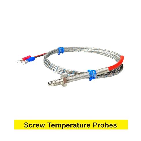 K Type Screw Temperature Probe, M6 Thermocouple Sensor, High Temp Stainless Steel, Industrial Wire(Pt100-2M) in Saudi Arabia