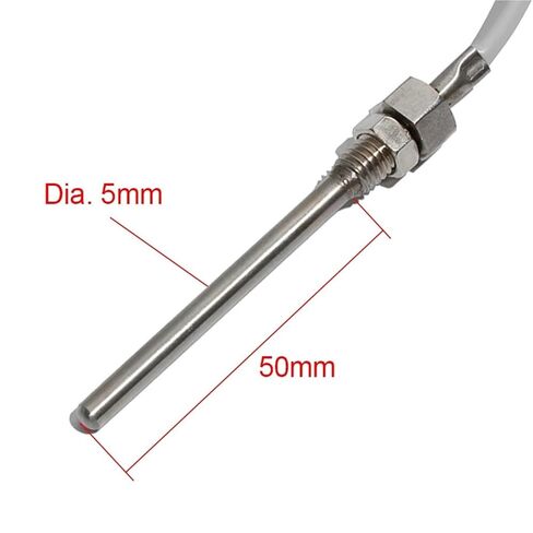 Waterproof NTC Thermistor Temperature Sensor Probe 1K/2K/3K/5K M8 Thread Extrusion Type Multi-strand Wire(Gold,NTC 2K) in Saudi Arabia