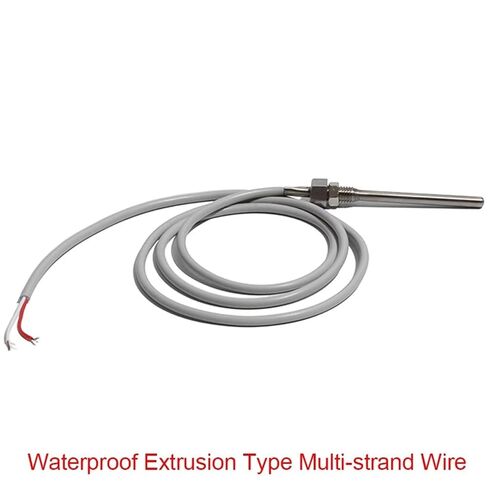 Waterproof NTC Thermistor Temperature Sensor Probe 1K/2K/3K/5K M8 Thread Extrusion Type Multi-strand Wire(Gold,NTC 2K) in Saudi Arabia
