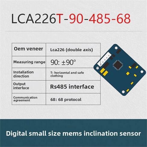 1 قطعة LCA326T عالية الدقة الميل الاستشعار ذو محورين مستوى الاهتزاز الصناعية الصف زاوية الميل متر (LCA226T-90-485-68) in Saudi Arabia