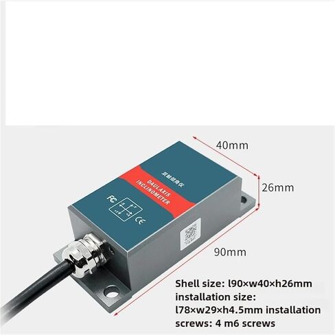 1pcs SCA126T Single/Double Axis Digital High Precision Inclination Sensor Vibration Rotation Measurement Inclination Angle Meter(RS485-68 Protocol (R) in Saudi Arabia