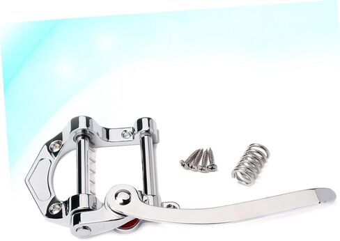 Yardwe 1PC Metal Tremolo Bridge Tailpiece for Electric Guitars Durable Design with Roller Retaining Bar for True Fits Flat Electric Guitars with Mounted Style Bridge in Saudi Arabia