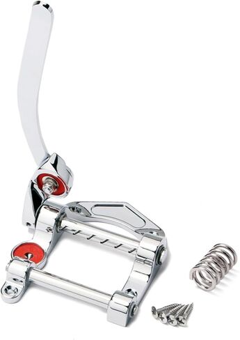 Yardwe 1PC Metal Tremolo Bridge Tailpiece for Electric Guitars Durable Design with Roller Retaining Bar for True Fits Flat Electric Guitars with Mounted Style Bridge in Saudi Arabia