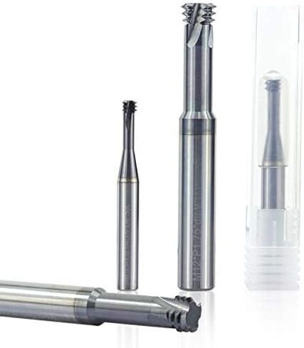 LYZYSNEJ 1pcs Carbide End Mill Thread Mills 3 Flute Metric Thread End Mill M1.6 M2 M2.5 M3 M4 M5 M6 M8 M10 M12 CNC Threading Tools(M1x0.25xD4x50) in Saudi Arabia