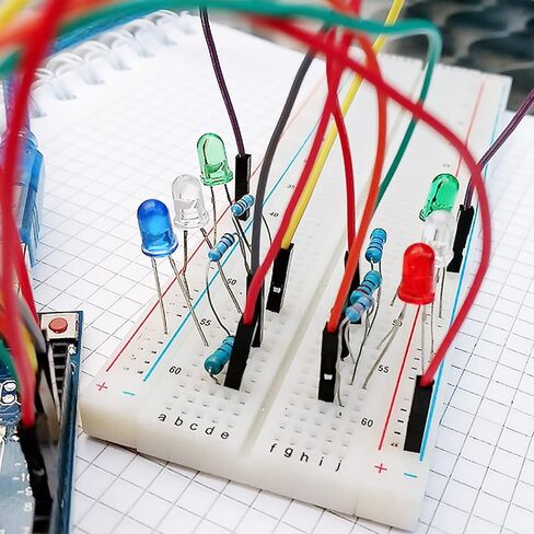140 PCS Breadboard Jumper Wire Cables Kit 14 Vaules Assorted Jumper Wire Connecting Line Cables for Breadboard Prototyping Flexible Circuits in Saudi Arabia
