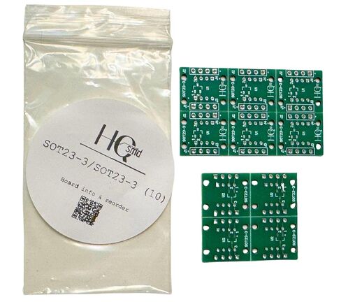 HQsmd SOT23 Prototyping Kit, SOT23-(3,5,6), SOT143, SOT323, 5 Footprints incl. Headers, 40 Count in Saudi Arabia