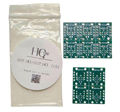 HQsmd SOT23 Prototyping Kit, SOT23-(3,5,6), SOT143, SOT323, 5 Footprints incl. Headers, 40 Count in Saudi Arabia