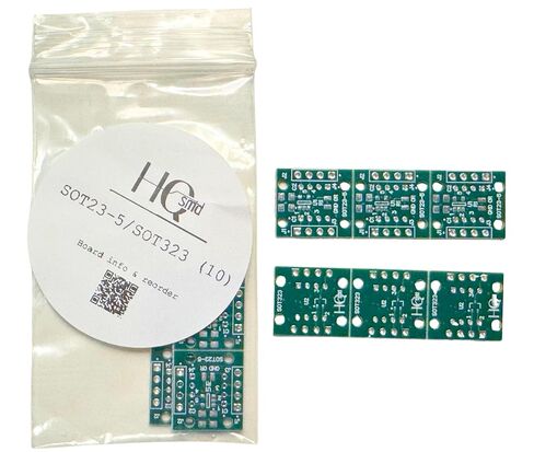 HQsmd SOT23 Prototyping Kit, SOT23-(3,5,6), SOT143, SOT323, 5 Footprints incl. Headers, 40 Count in Saudi Arabia