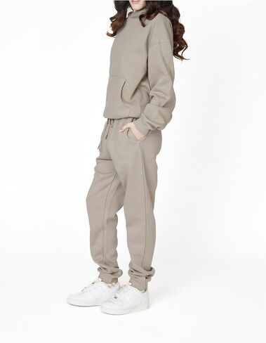 APLUSA ORIGINAL Women's Sweatsuits 2 Piece Outfits Long Sleeve Pullover and Baggy Sweatpants with Pockets S-XL in Saudi Arabia