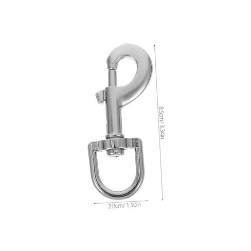 TEHAUX 3Pcs Heavy Duty Zinc Alloy Snap Hooks for Pet Leashes Swivel Clasp Clips for Dog Chains Key Holders Stylish Reliable Electroplated Design for Outdoor Activities Training in Saudi Arabia