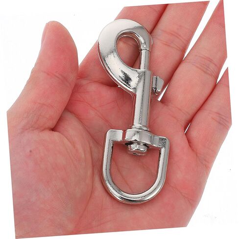 TEHAUX 3Pcs Heavy Duty Zinc Alloy Snap Hooks for Pet Leashes Swivel Clasp Clips for Dog Chains Key Holders Stylish Reliable Electroplated Design for Outdoor Activities Training in Saudi Arabia