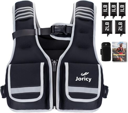 سترة مرجحة امرأة رجال 5-12 رطل/9-16 رطل/17-24 رطل/23-30 رطل سترة وزن الجسم مع 5 أوزان قابلة للتعديل سترات مرجحة مع سترات سحاب للنساء للمشي على الجري تدريبات تدريبات القوة in Kuwait