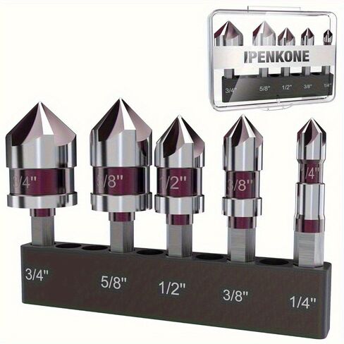 5 قطعة مثقاب الحفر مجموعة M35 5 الناي غاطسة مثقاب HSS 82 درجة عرافة عرقوب 1/4 ''إلى 3/4'' للمعادن الخشب in Saudi Arabia