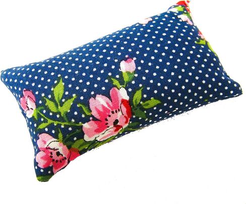 Emery Pincushion للخياطة - مليئة بالرمل الكاشط - المصنوع يدويًا في الولايات المتحدة الأمريكية (2 "X3" ، الزهور المكسيكية الملونة على الأسود) in Kuwait