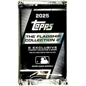 2025 Topps Baseball The Flagship Collection 2 - حزمة فضية حصرية (5 بطاقات) in Kuwait
