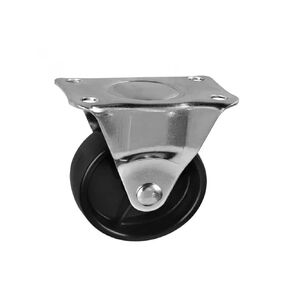 5PCS Casters 2 inches Black Pp Directional Casters Height 65mm Flat Plastic Wheel Diameter 5cm Furniture Unidirectional in Kuwait