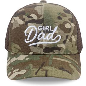 Girl Dad Hat, Dad Gifts from Daughter Son, Adjustable Embroidered Funny Trucker Hats for Men in Saudi Arabia