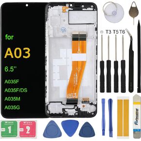 استبدال شاشة LCD لهاتف Samsung Galaxy A03 Core A032 A032F A032M A032G SM-A032F/DS مجموعة أدوات محول رقمي لشاشة LCD تعمل باللمس (بدون إطار) in Saudi Arabia