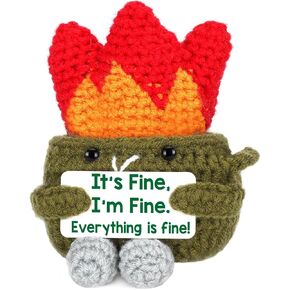 Funny Ummpster Crochet Fire ، شكرًا لك على تقدير هدايا للنساء رجال زميل في العمل معلم صديق ، عيد ميلاد وداع يسير بعيدًا عن إكسسوارات مكتب الهدايا ديكور عيد الميلاد in Kuwait