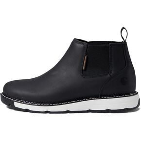 Carhartt Millbrook مقاومة للماء Romeo Wedge Boot - أحذية عمل للرجال من الجلد المصنوع من الزيت البني المدبوغ ، مع عمود 4 بوصات ، بناء الأسمنت ، سريع ، ومقاومة للمخاطر المقاومة للانزلاق والكهرباء in Saudi Arabia
