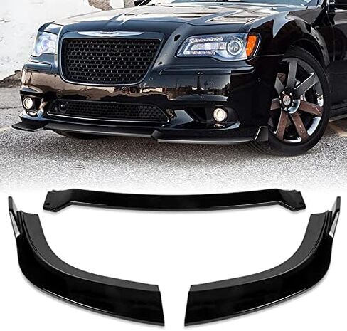 EPARTS 3 Pieces Style Front Bumper Lip Spoiler Splitter Chin Side Body Kit Trim Protection Compatible with 2012-2014 Chrysler 300 SRT8 Models Only (Painted White) in Saudi Arabia