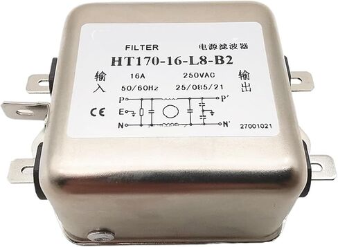 Single-Phase AC Power Filter 220V Anti-Interference HT170-16-L8-B3 B2 10A 16A 20A 30A 50A(HT170-20 -L8 -B2 20A) in Saudi Arabia