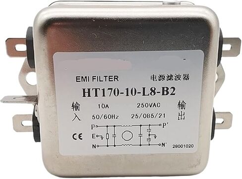 فلتر طاقة تيار متردد أحادي الطور 220 فولت مضاد للتدخل HT170-16-L8-B3 B2 10A 16A 20A 30A 50A(HT170-20 -L8 -B2 20A) in Kuwait