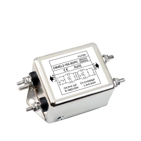 CW4EL2-10A/20A/30A-S(HV) Two-Stage high Voltage 380VAC Bolt-on Single-Phase Two-Stage Power Filter(CW4EL2-10A-S HV) in Saudi Arabia