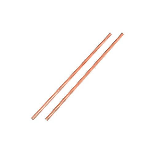 SZLIZHUO 2 قطعة قضيب مستدير من النحاس النقي بقطر 0.20 بوصة × 8 بوصة طول 99.98% قضيب نحاسي صلب عاري يستخدم للعمل المعدني وعملية DIY المعدنية (قطعتان، 5 × 204 مم) in Kuwait