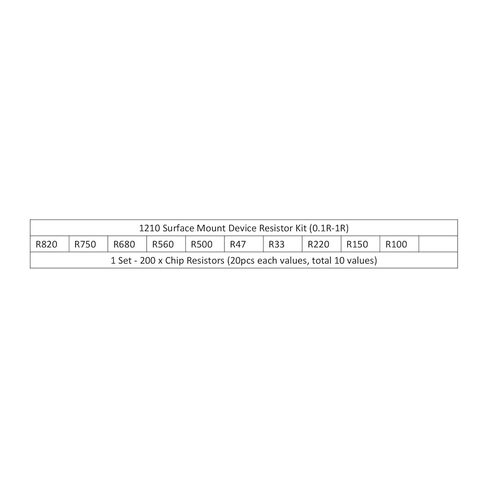 مجموعة مقاومات جهاز التركيب السطحي PATIKIL 1210، مجموعة واحدة/200 قطعة 0.1R-1R أوم 10 قيم 1% تسامح 1/2 واط مجموعة متنوعة من مقاومات الرقاقة للمنتجات الإلكترونية in Saudi Arabia