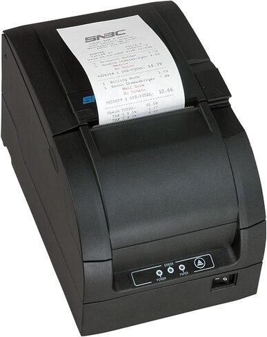 SNBC 132361 طابعة استلام التأثير BTP-M300A ، الأسود ؛ USB ، التسلسل ، وإيثرنت مع القاطع ، مزود الطاقة الداخلية (متوافق مع تطبيقات برامج POS الشهيرة) in Kuwait