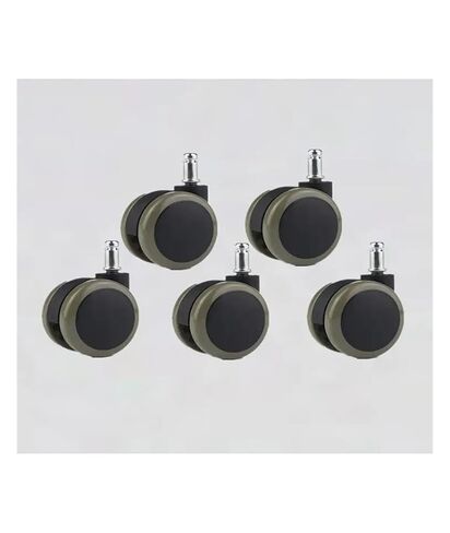 5-Pack 2.5-inch Swivel Chair M10/M11 Wheel Universal boss Office Caster Computer Accessories Mute(Screw-Black) in Saudi Arabia