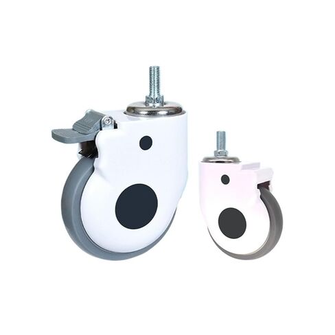 2PCS 5-inch Screw TPR Equipment casters(2 Pcs Brake) in Saudi Arabia