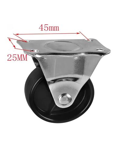 5 قطعة عجلات 2 بوصة أسود Pp عجلات اتجاهية ارتفاع 65 مللي متر عجلة بلاستيكية مسطحة قطر 5 سنتيمتر أثاث أحادي الاتجاه in Kuwait