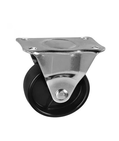 5 قطعة عجلات 2 بوصة أسود Pp عجلات اتجاهية ارتفاع 65 مللي متر عجلة بلاستيكية مسطحة قطر 5 سنتيمتر أثاث أحادي الاتجاه in Kuwait