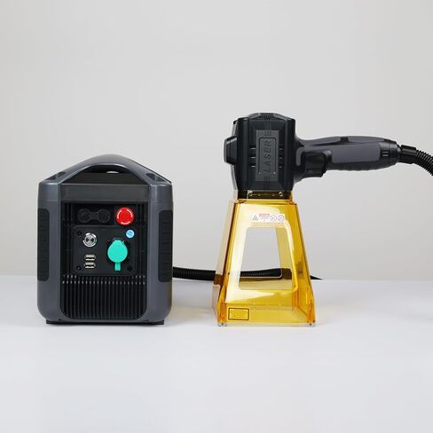 MACHER LASER LASER LASER LASKER MACHENT 30W علامة ليزر محمولة 100 ملم طباعة شعار للمعادن 110/220 فول in Kuwait