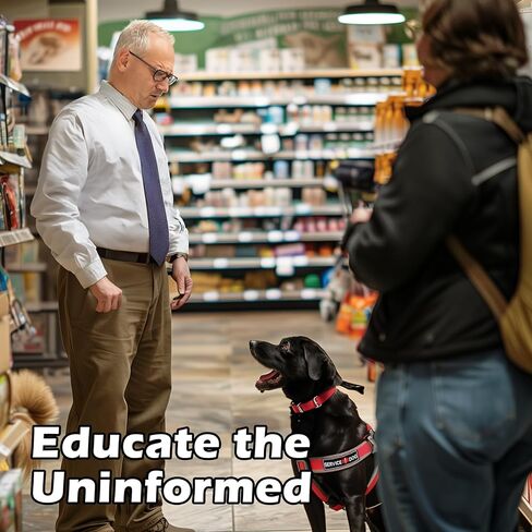 ADA Service Dog Law Cards 2026 - THE ORIGINAL - 50 ADA Service Dog Information Cards - Service Dog Card States Your Legal Rights - Use with Your Service Dog Certificate in Saudi Arabia