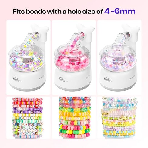 Caydo Clay Bead Spinner ، 2-in-1 Bead Bead Bead Spinner لصنع مجوهرات سوار الصداقة وآلة مجموعة القلادة مع إبرة وخيط ، مناسبة للأطفال الذين تتراوح أعمارهم بين 8 سنوات+، والأرجواني ، in Kuwait