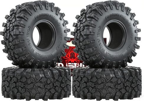 Redspider • Rubber 2.2 '' Crawler Tires 2.2 '' جميع إطارات التضاريس لـ 2.2 '' Beadlock Wheels 1/10 1/8 Scale Rock Rock Car Axial SCX10 90047 D90 TF2 Tamiya CC01 in Kuwait