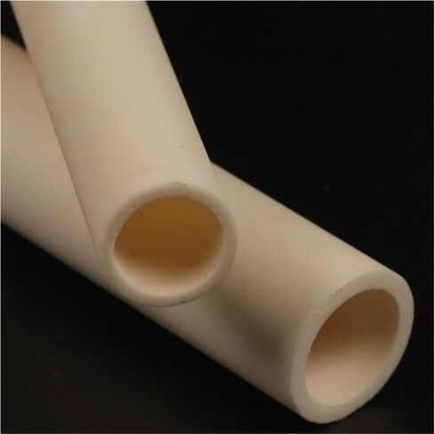 Ceramic Insulating Rod, 2pcs Low Dielectric Loss Porcelain Hollow Duct Tube ID 19mm * OD 25mm, Bundle Protection Heat Insulation(45mm) in Kuwait