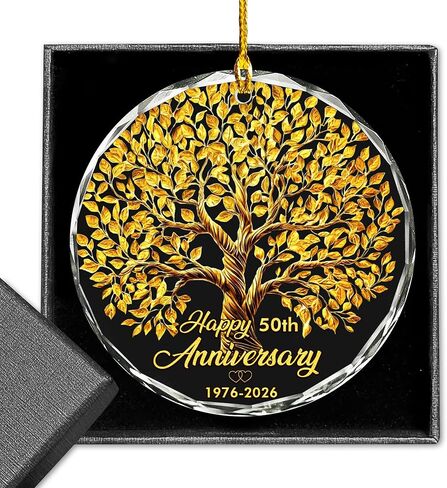 50th Wedding Anniversary Ornament, 50th Wedding Anniversary Gifts, 50 Years Of Married Gifts, 50th Anniversary Keepsake (50th Anniversary) in Kuwait